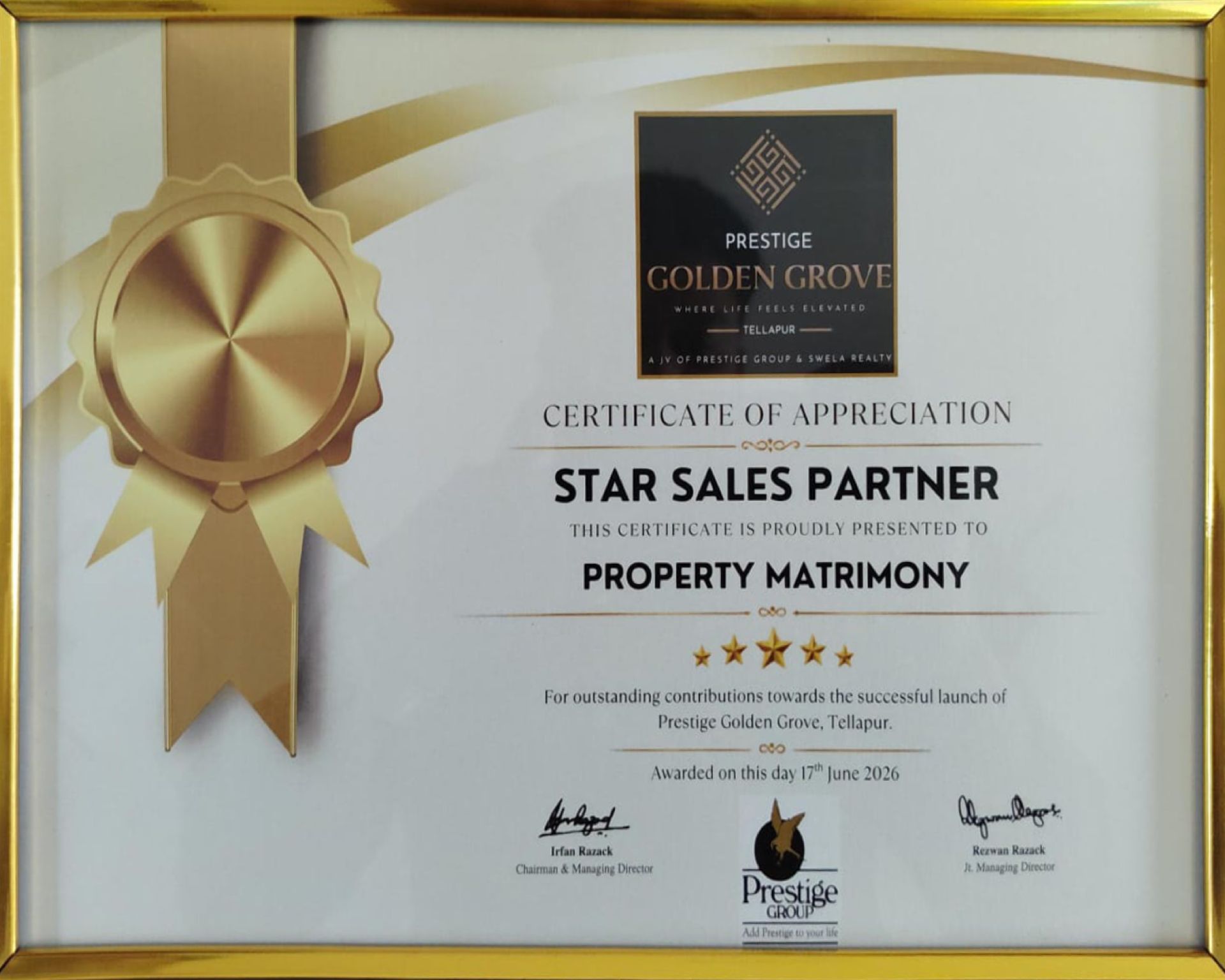 Property Matrimony award recognition 03