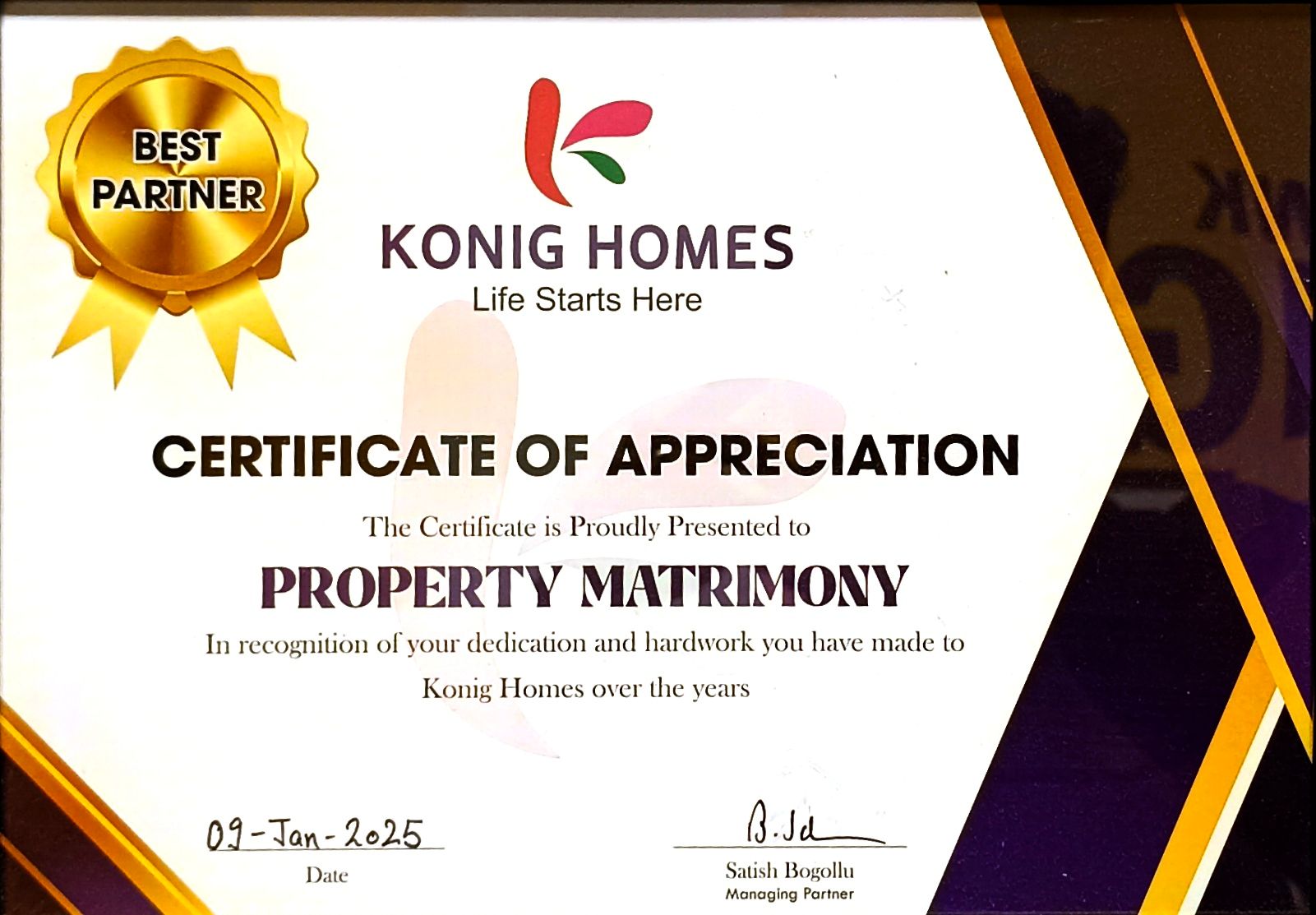 Property Matrimony award recognition 2026 10 14 12 00 07