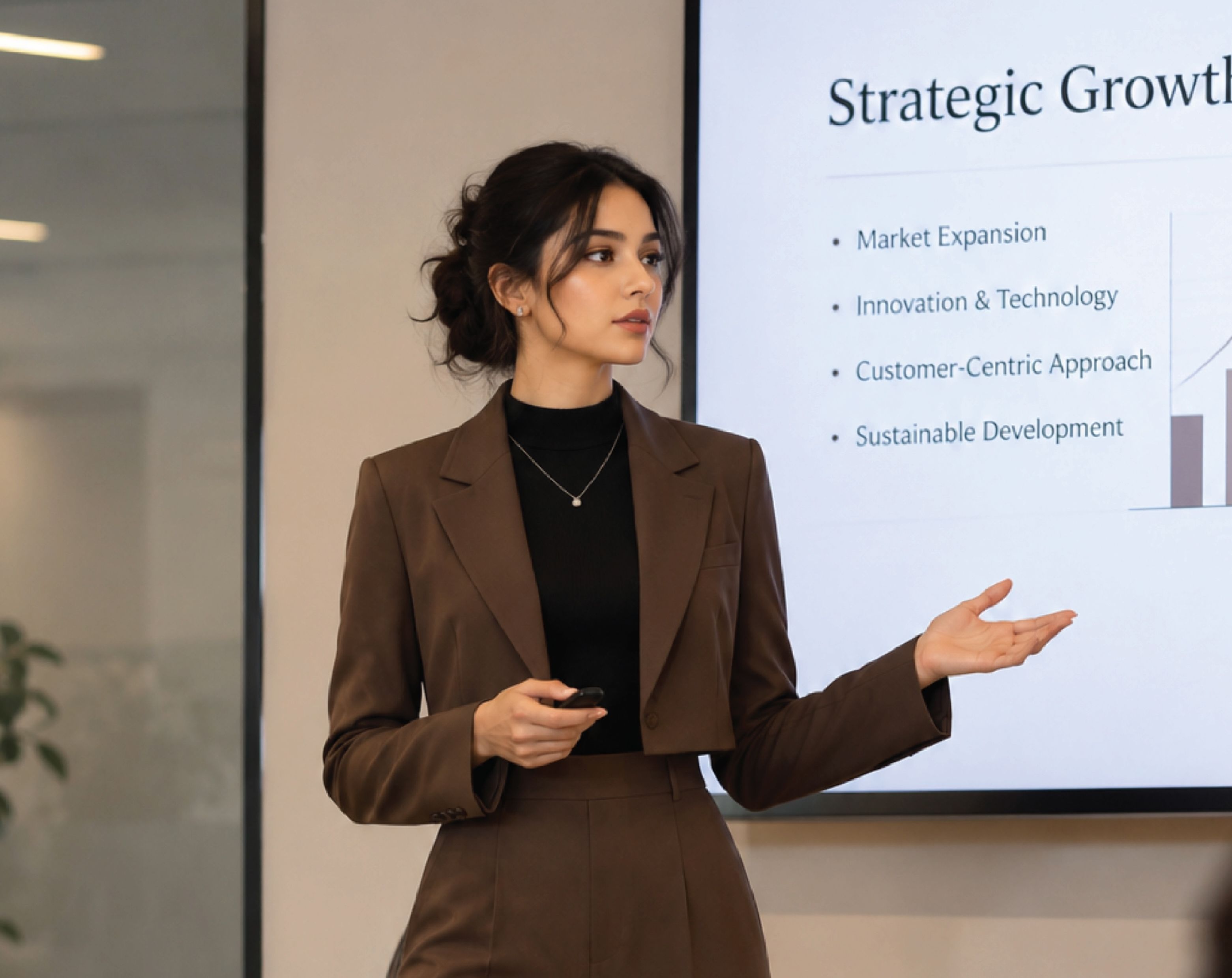 Real estate investment consultant presenting market insights